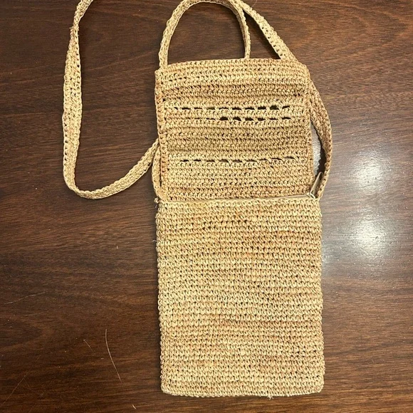 The Limited Woven Tan Crossbody Bag - Picture 2 of 5